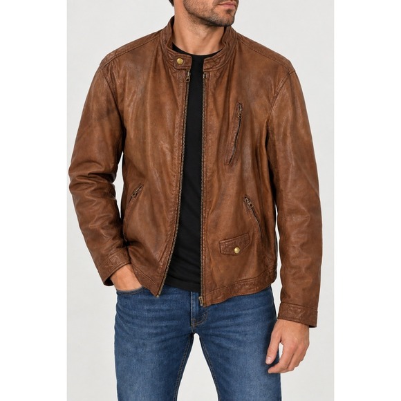 Scotch & Soda Other - Scotch and Soda Goat Leather Jacket, Amsterdam Couture Exclusive Men's Size L